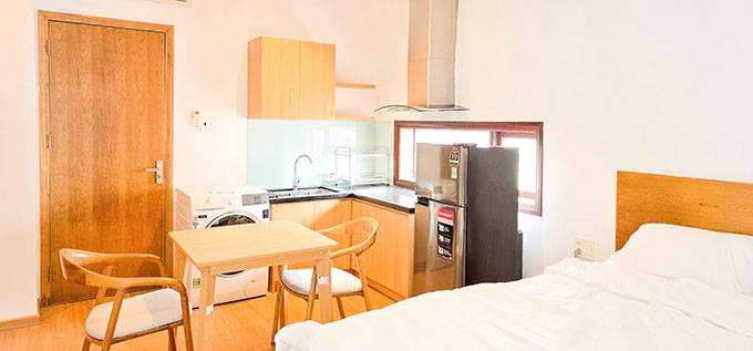 STUDIO 7 - APARTMENT FOR RENT IN DA NANG – 25M2 – FULLY FURNISHED room- apartment for rent Da Nang Beach Sheep's Home