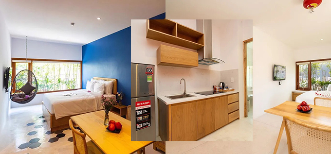 STUDIO 3 - APARTMENT FOR RENT IN DA NANG – 30M2 – FULLY FURNISHED room- apartment for rent Da Nang Beach Sheep's Home